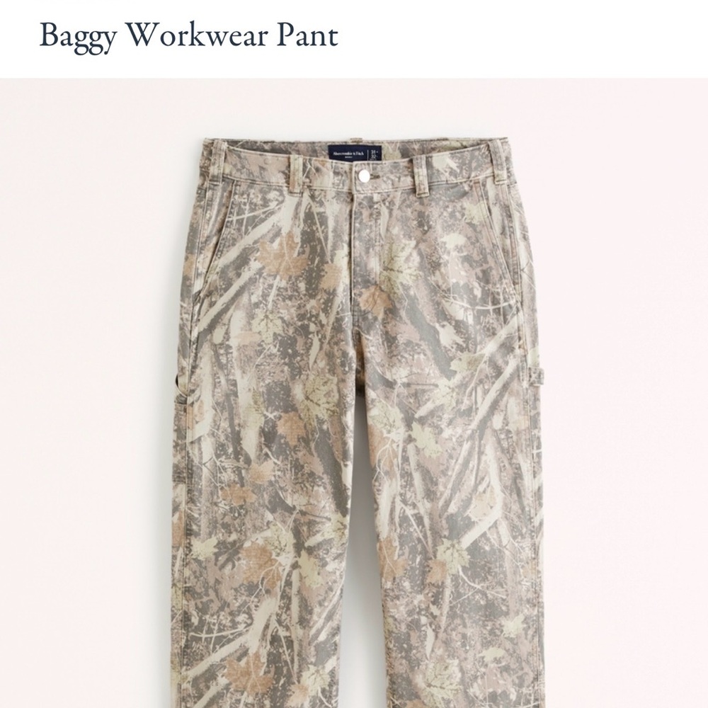 Abercrombie & Fitch Baggy Workwear Pants – Size 30x32